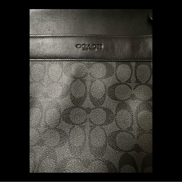 Coach Charles Charcoal Black and Gray F28455 Shoulder Messenger Camera Bag - Picture 11 of 11